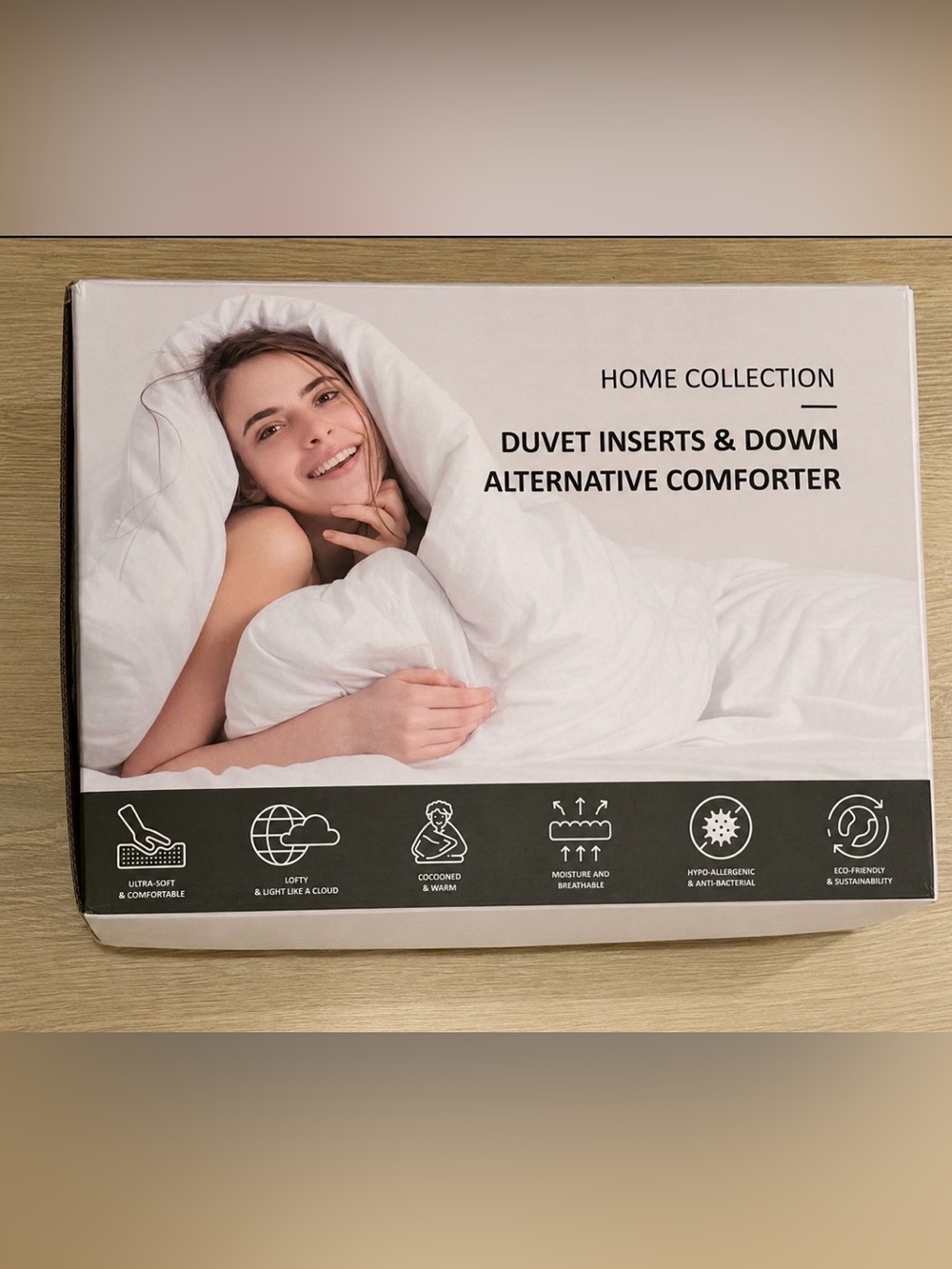 Home Collection Luxury Down Alternative Comforter King (90” x 90”) | New